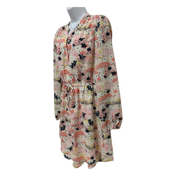 Maison Jules Floral Print Midi Dress - Pink and Black - Picture 5 of 13